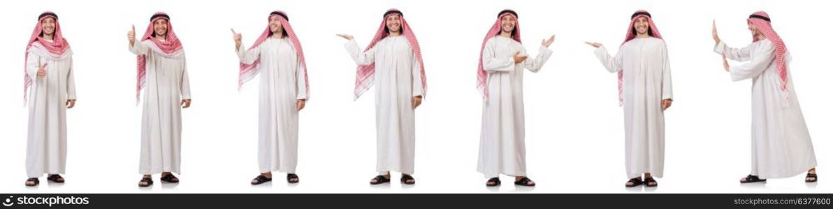 Arab man isolated on white background