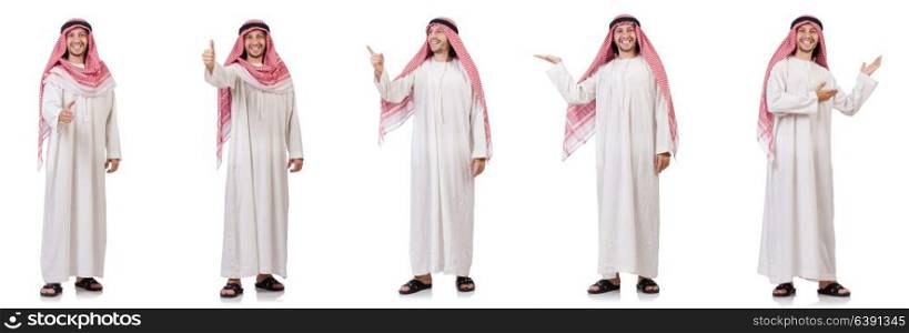 Arab man isolated on white background