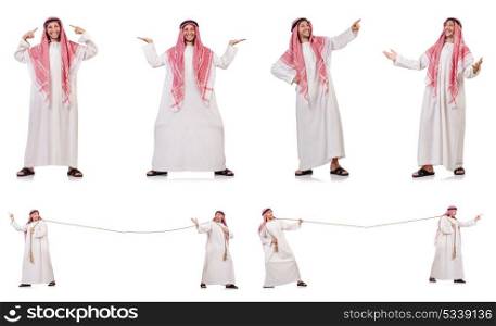 Arab man isolated on white background. The arab man isolated on white background