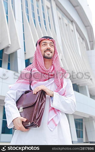 Arab on the street in summer