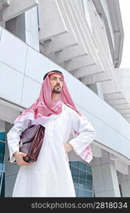 Arab on the street in summer