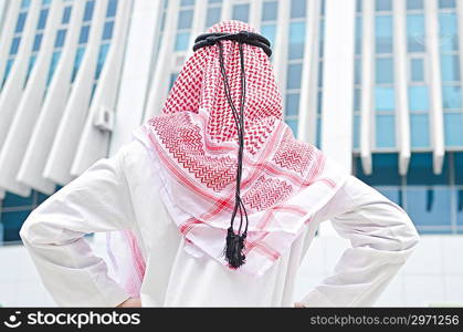 Arab on the street in summer