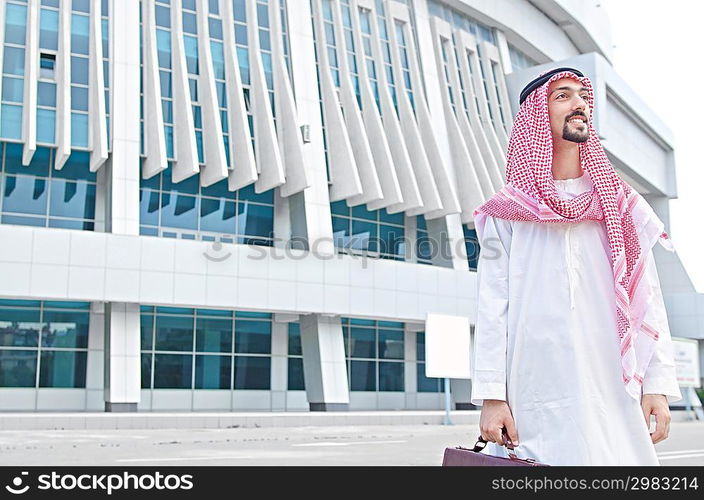 Arab on the street in summer