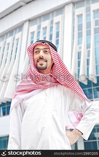 Arab on the street in summer