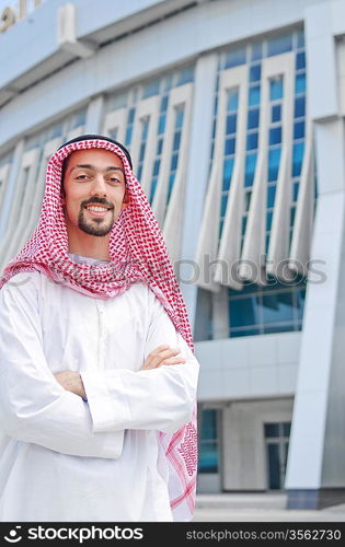 Arab on the street in summer