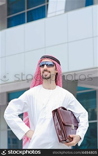 Arab on the street in summer