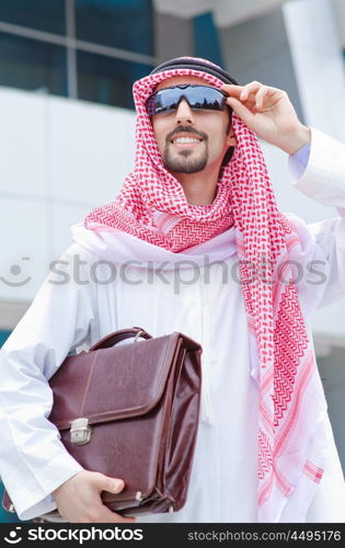 Arab on the street in summer