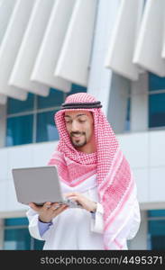 Arab on the street in summer