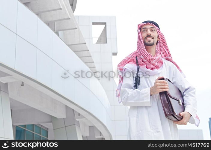 Arab on the street in summer