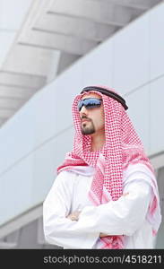 Arab on the street in summer