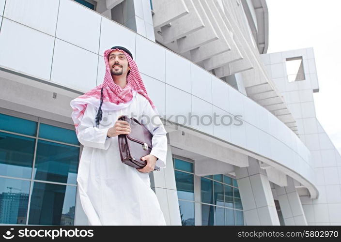 Arab on the street in summer