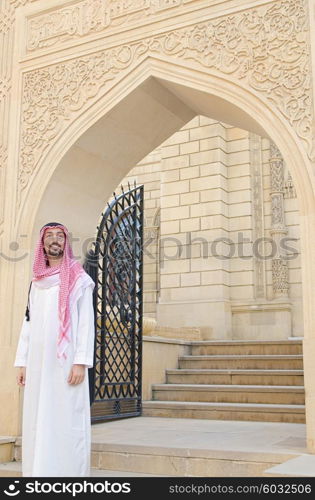 Arab on the street in summer