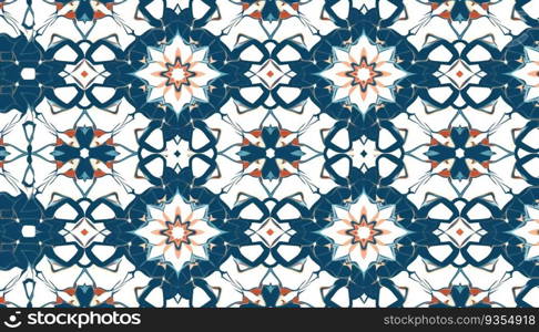 Arabesque pattern ornament background. Generative ai art