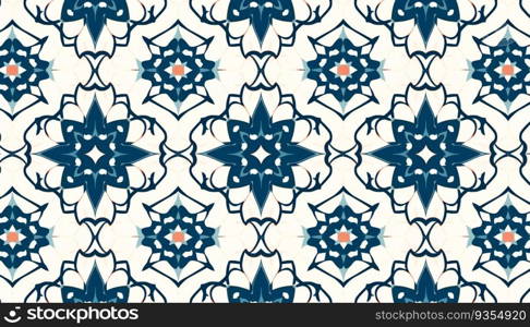 Arabesque pattern ornament background. Generative ai art