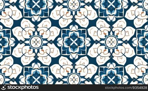 Arabesque pattern ornament background. Generative ai art
