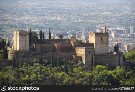 Arabian famous Palace of Alhambra in Granada, Spain
