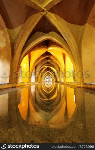 Arabic baths in Alcazar, Seville