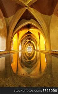 Arabic baths in Alcazar, Seville