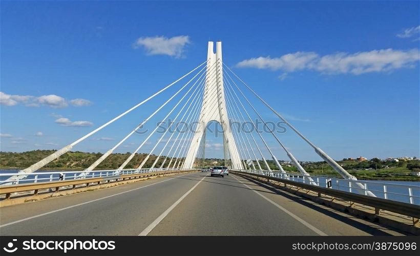 Arade River Bridge at Portimao, Algarve Portugal