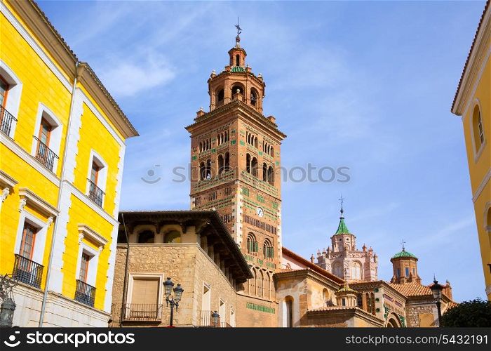 Aragon Teruel Cathedral and Ayuntamiento City Town Hall in Spain