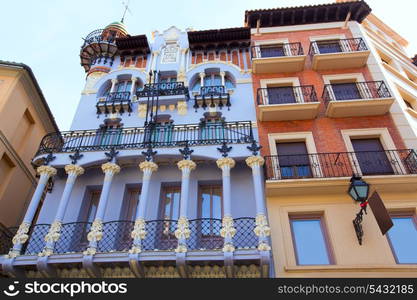 Aragon Teruel El Torico modernist building in Plaza Carlos Castells Spain