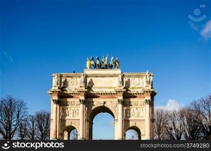 Arc De Triomf is popular with tourists Near Louvre Museum