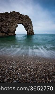 Arch by British coast