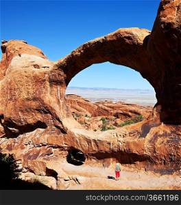 Arch in Arches National Park, Utah.