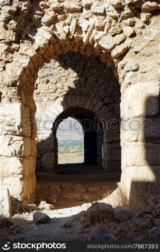 Arch in roman bath in Antiohia Pisidia near Yalvac, Turkey