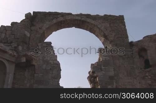 Arch in the protective wall of ancient Side