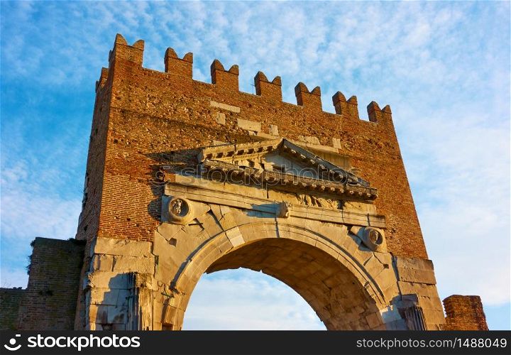 Arch of Augustus - Ancient roman gate in Rimini, Italy
