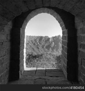 Arch of Mutianyu section of the Great Wall of China, Beijing, China