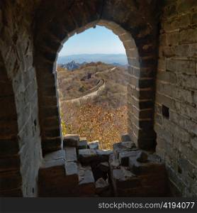 Arch of Mutianyu section of the Great Wall of China, Beijing, China