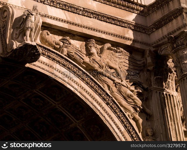 Arch of Septimius Severus at the Forum in Rome