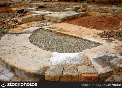 Arch roman of Caparra in Spain Extremadura by the Via de la Plata way