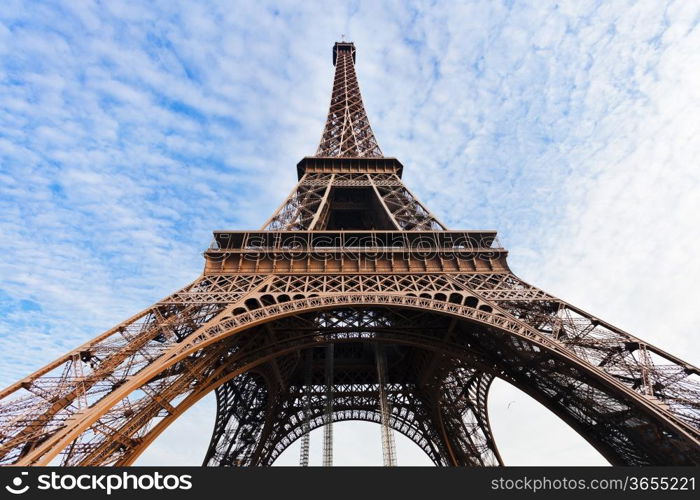 arch supports of Eiffel Tower in Paris