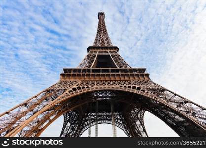 arch supports of Eiffel Tower in Paris