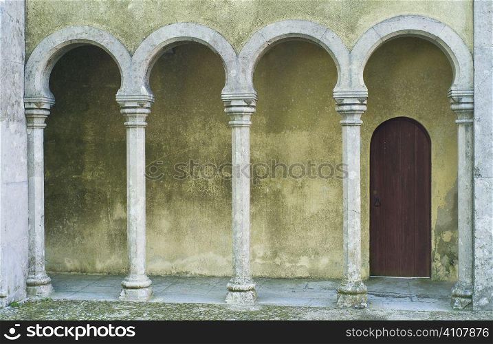 Arched portico in Lisbon, Portugal