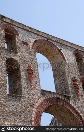 Arched stone structure, kavala, Greece