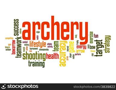 Archery word cloud