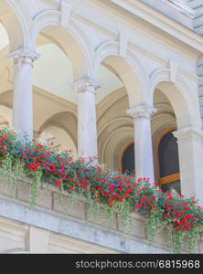 Arches in an old building, Bern, Switzerland