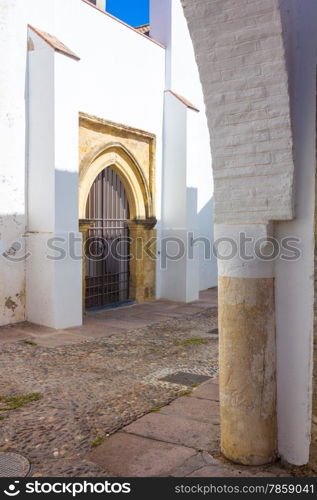 arches in the streets of the city of Cordoba, Spain