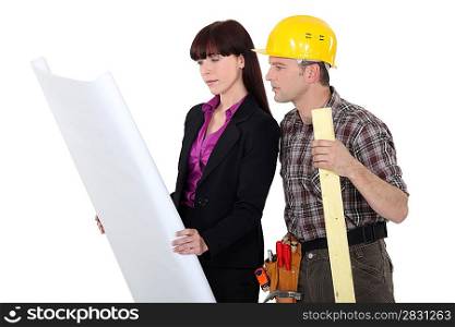 Architect and a carpenter