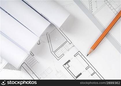 Architect blueprints