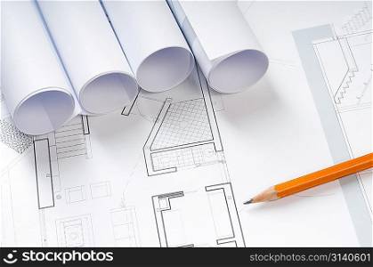 Architect blueprints