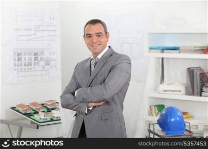 architect in his office