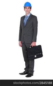 Architect with briefcase