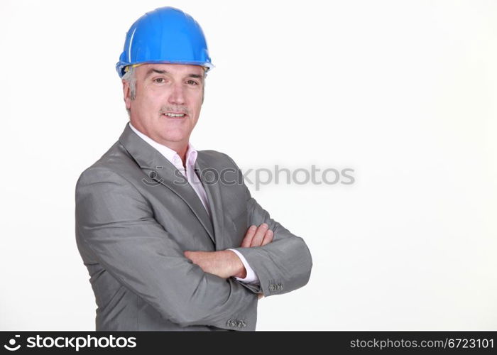 Architect with his arms folded