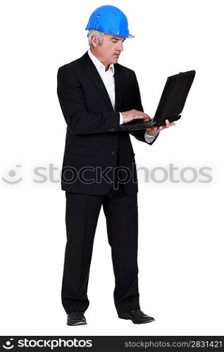 Architect with laptop