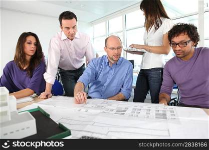 Architects having a meeting